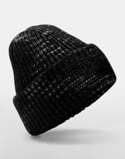 Chunky Strick-Patch-Beanie - Schwer, Recycelt & Anpassungsbereit | 10069