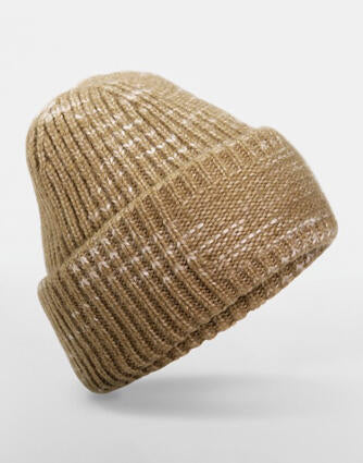 Chunky Strick-Patch-Beanie - Schwer, Recycelt & Anpassungsbereit | 10069