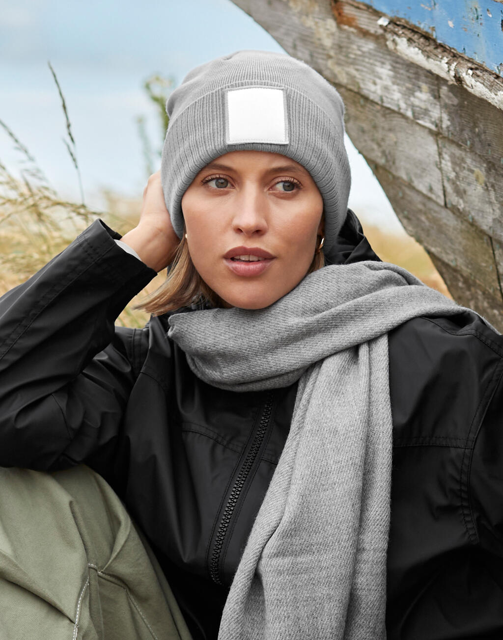 Applikations-Patch-Beanie - Recycelt & Anpassbar | 10469