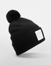 Applikations-Patch-Pompon-Mütze - Recycelt & Anpassbar | 10569