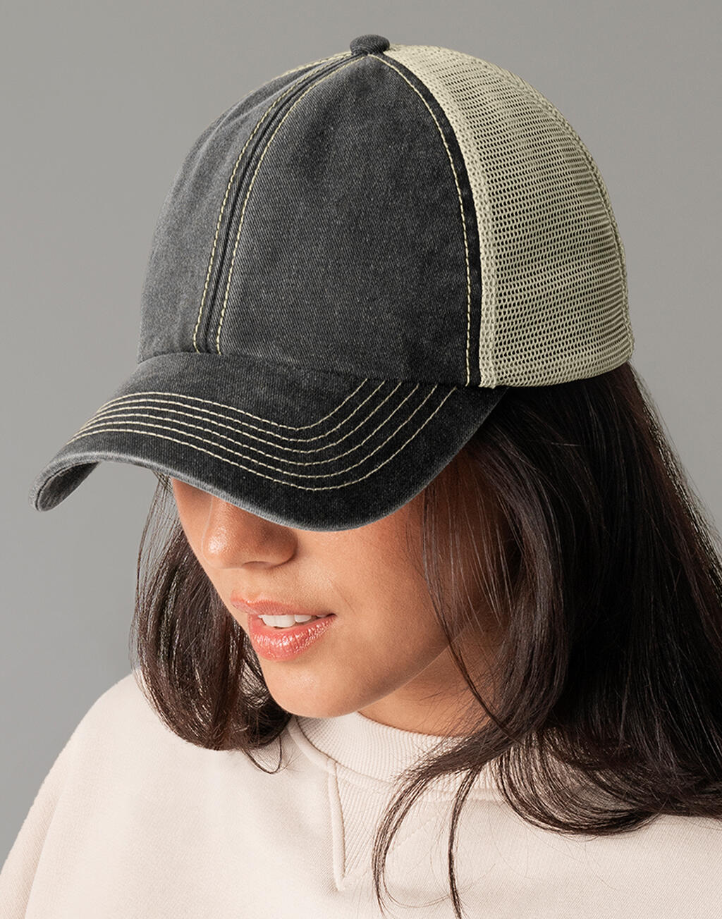 6-Panel Vintage Trucker - Heavy Cotton & Custom-Ready | 13669
