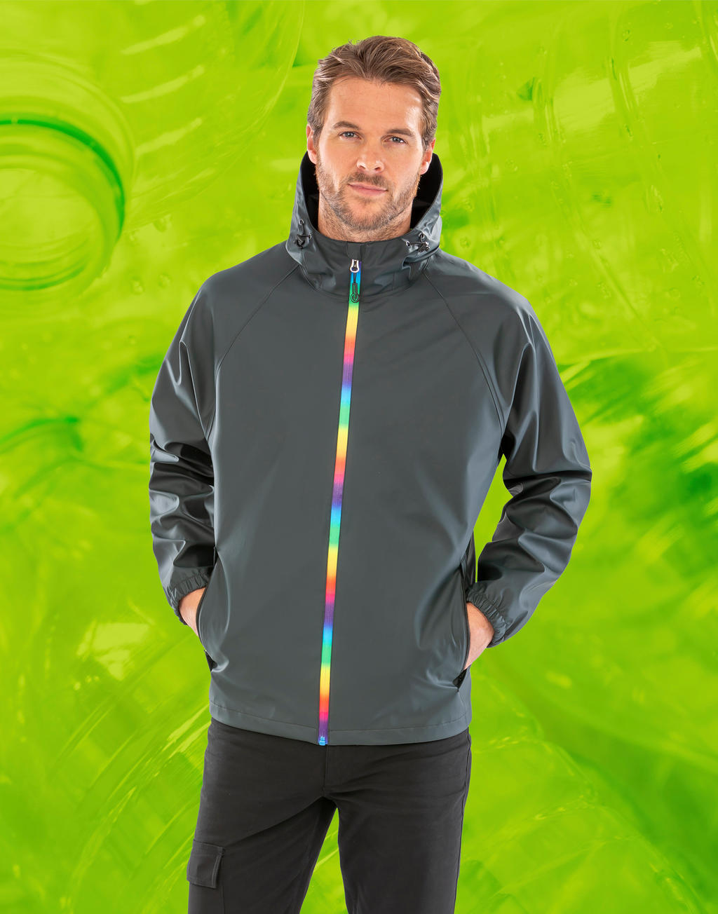 Veste Imperméable Prism PU avec Doublure Recyclée - Résultat Authentique Recyclé 21133