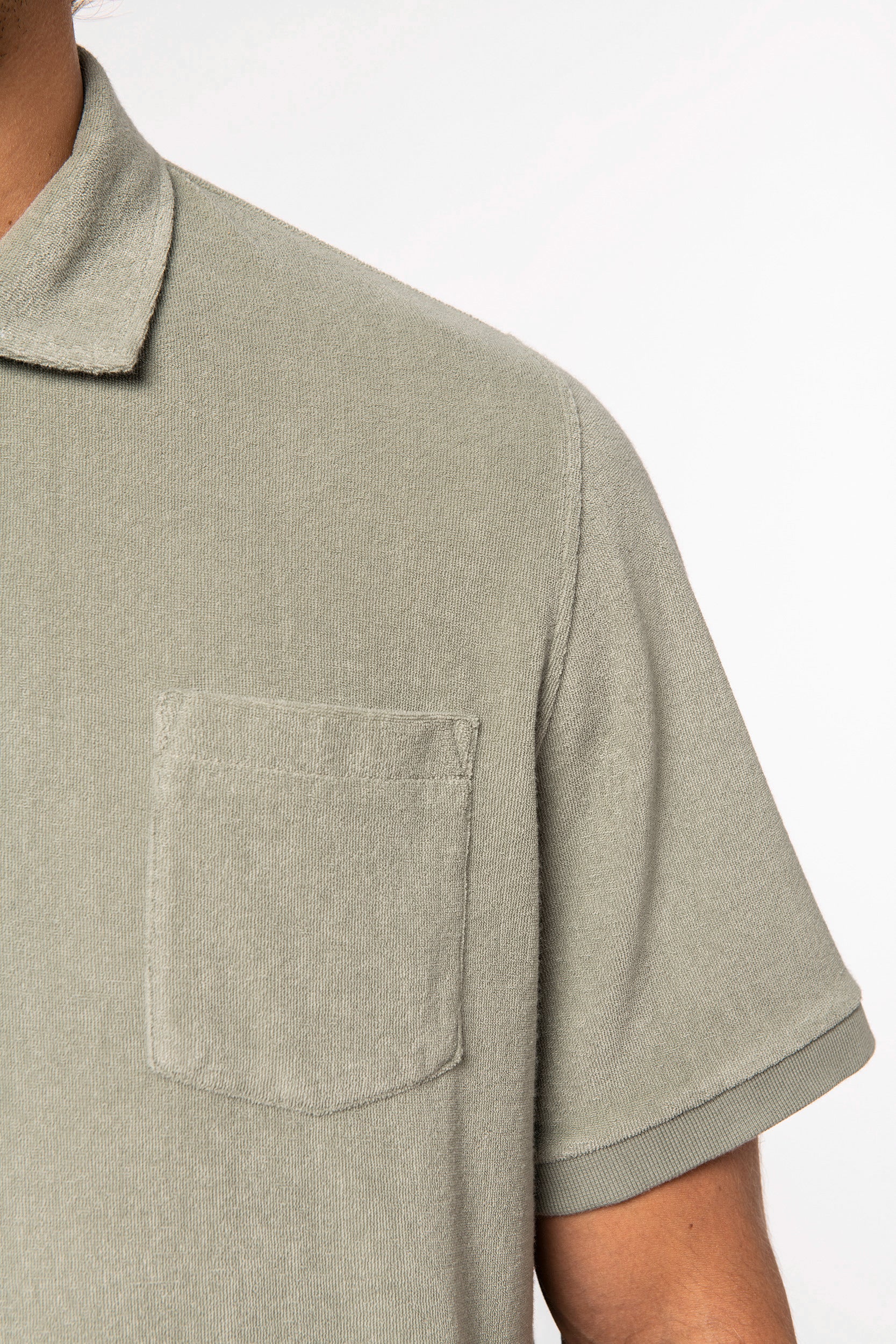 Men's Terry Towel Polo Shirt - Made in Portugal - 210gsm - NS227