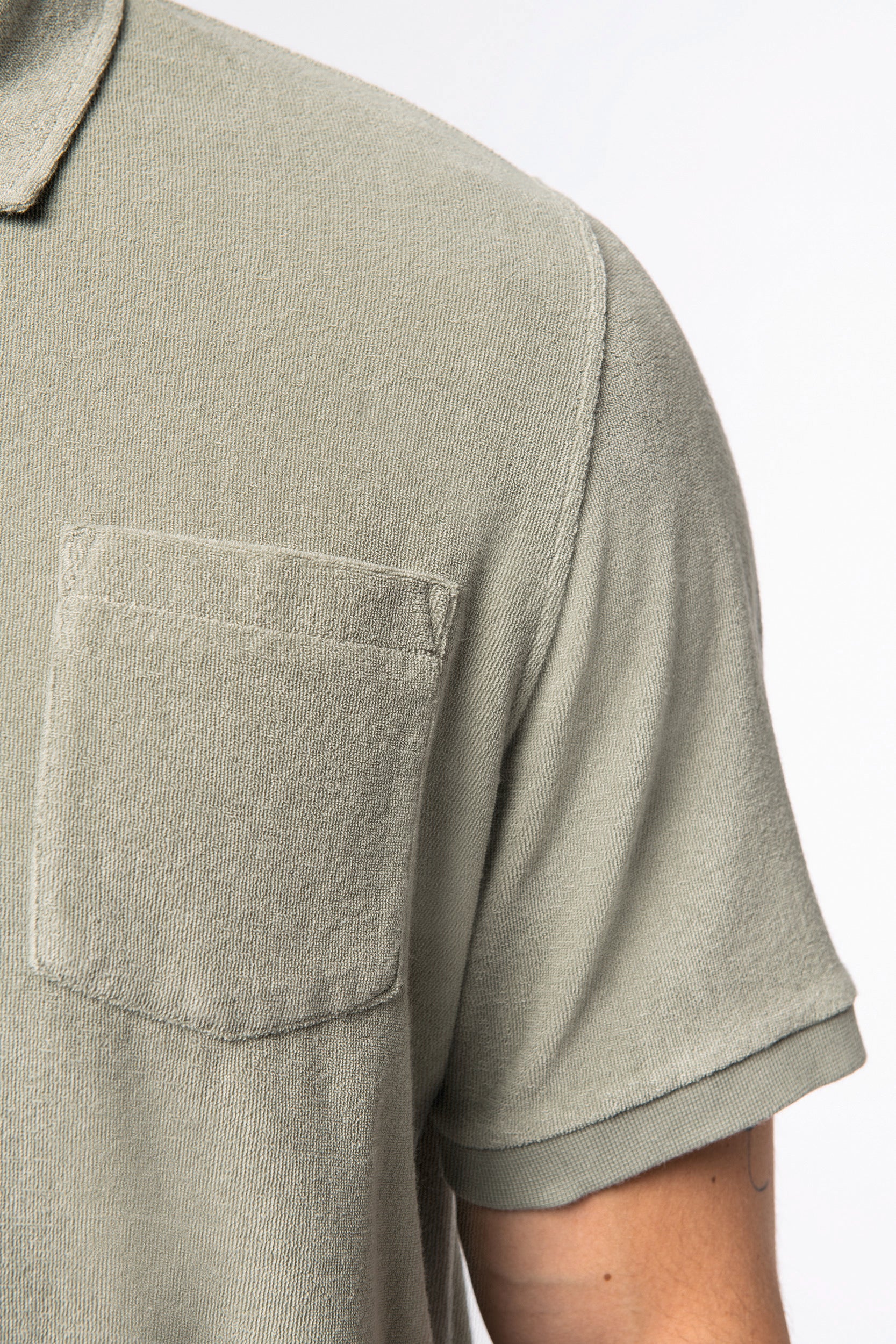 Men's Terry Towel Polo Shirt - Made in Portugal - 210gsm - NS227