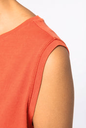 Organic cotton Sleeveless T shirt - Women's Crop Tee - NS342