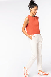 Organic cotton Sleeveless T shirt - Women's Crop Tee - NS342