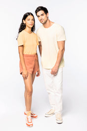 Organisch T-shirt met gewassen effect Unisex - 130 g/m² - NS337