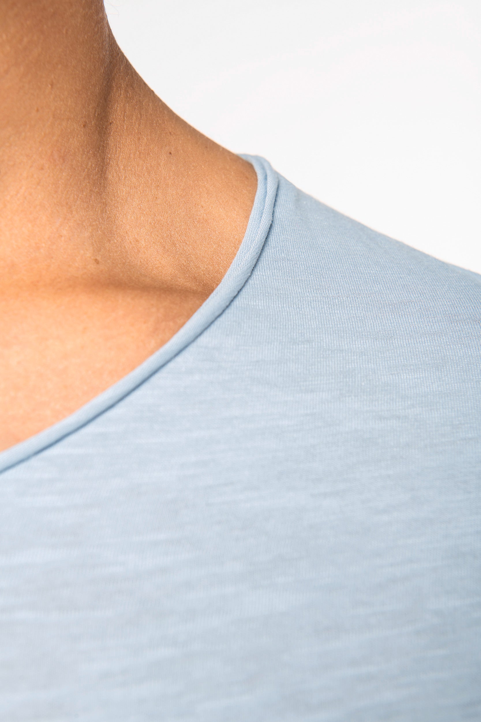 Heren Raw-edged T-shirt - 130gsm - NS318