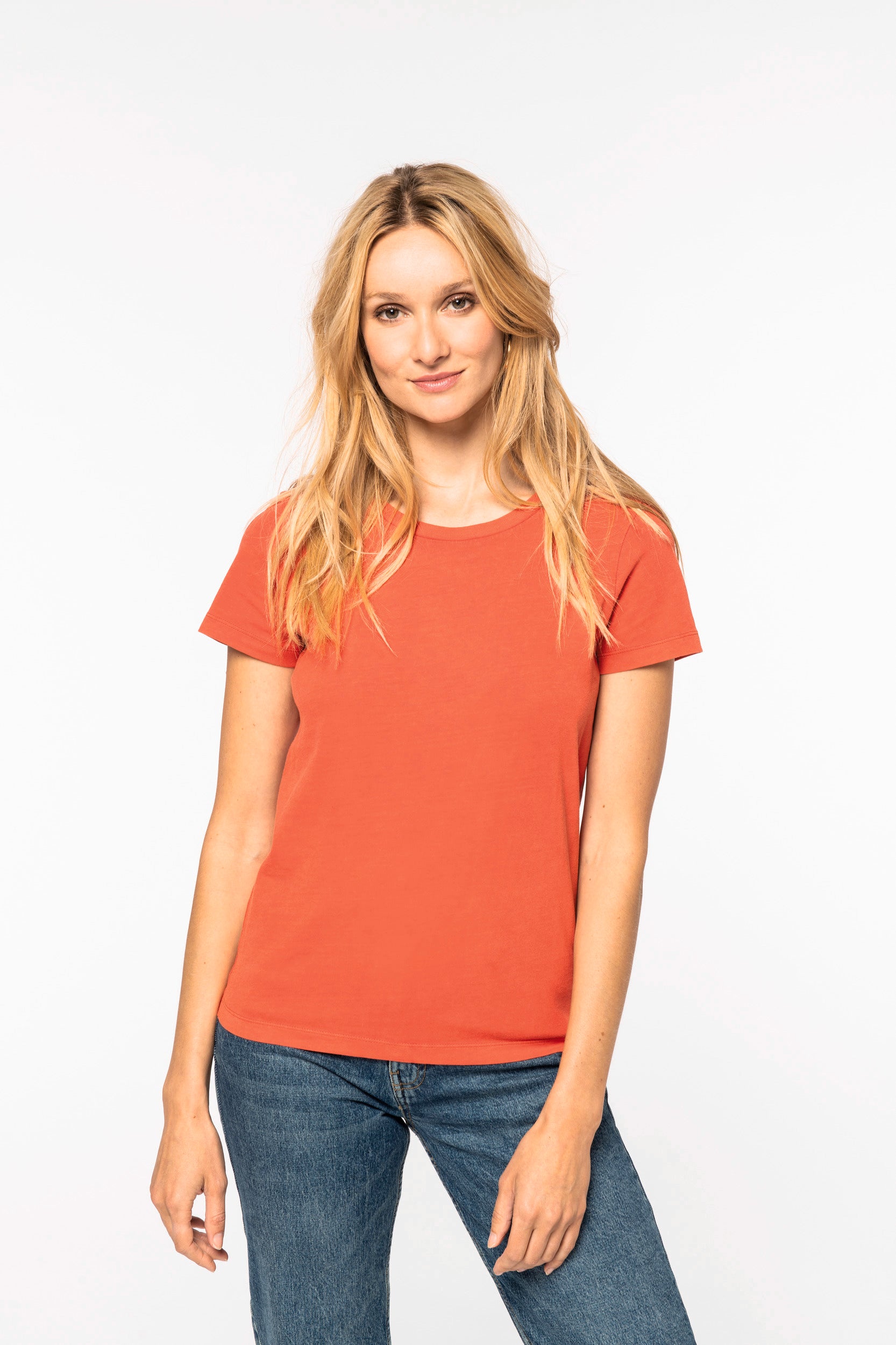 Dames Faded T-shirt - 165g - Rechte pasvorm - NS316