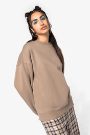 Eco-Responsible Oversized Round Neck Unisex Sweatshirt - NS407