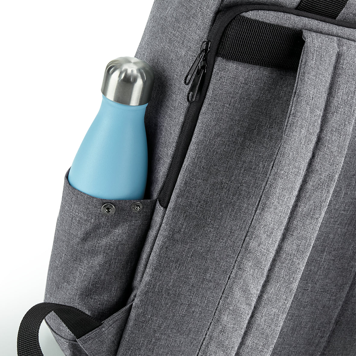Mochila para portátil con tapa enrollable reciclada – 300D PET | BG118L