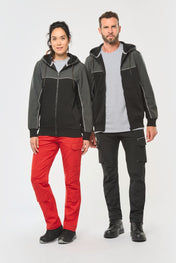 Unisex-Recycling-Bicolor-Kapuzenjacke – 300 g/m² | WK410