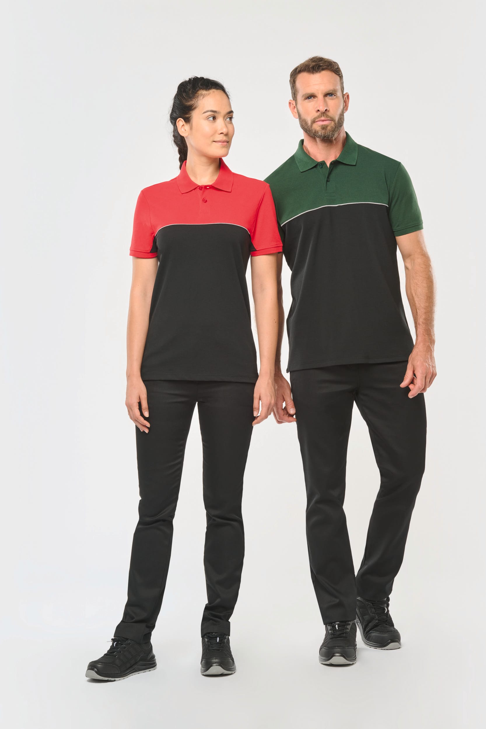 Polo Bicolor Unisex Ecológico – 220 g/m² | WK210