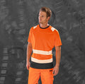 Warnschutz-Sicherheits-T-Shirt aus recyceltem Polyester mit Reflexbesatz | R502X
