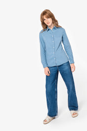 Dames Gewassen Shirt - 135 g/m² - NS503