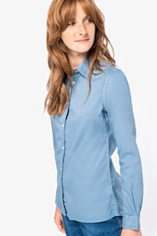 Dames Gewassen Shirt - 135 g/m² - NS503