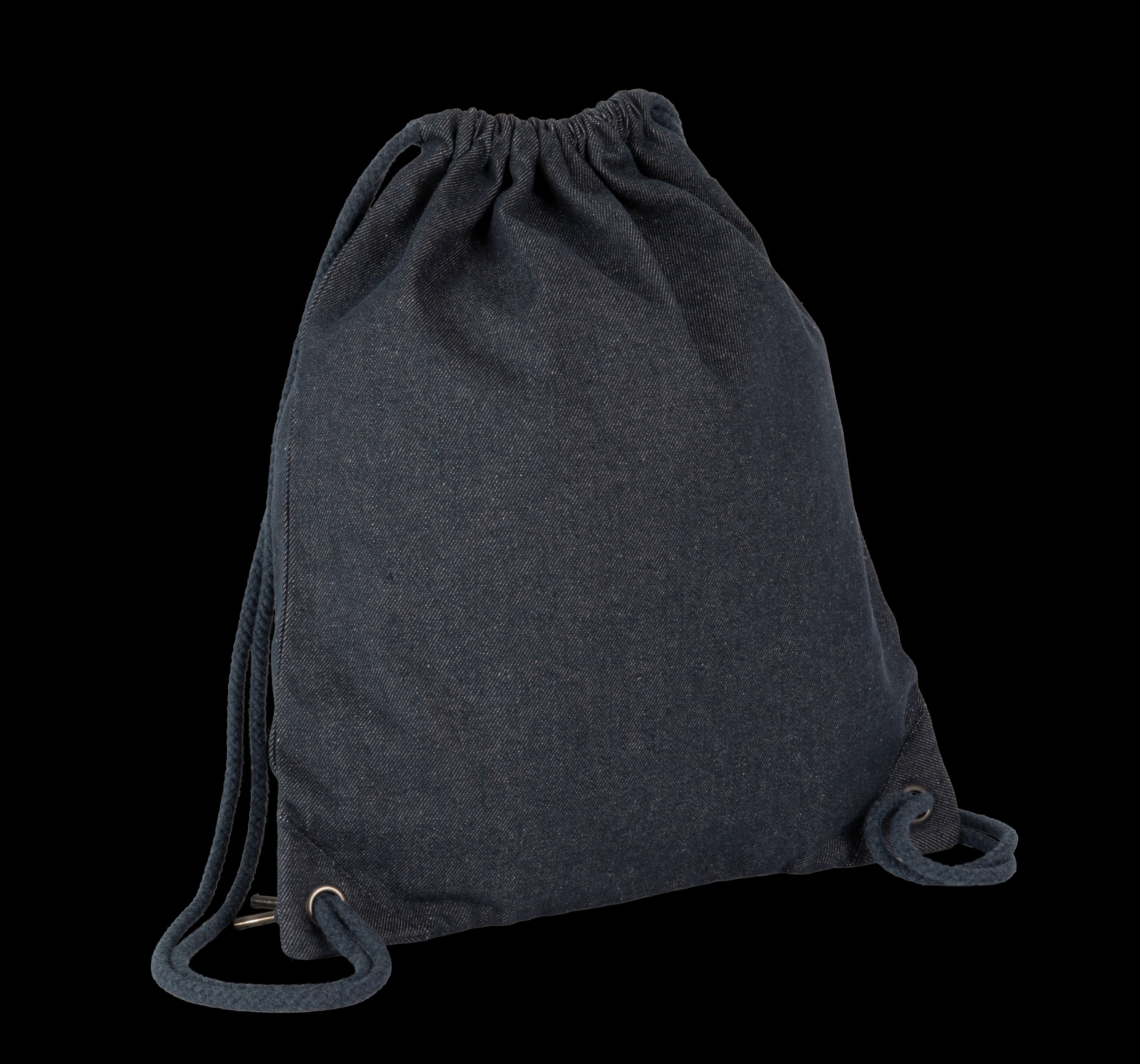 Sac à dos en denim recyclé avec cordon de serrage – 350 g/m² | KI5109