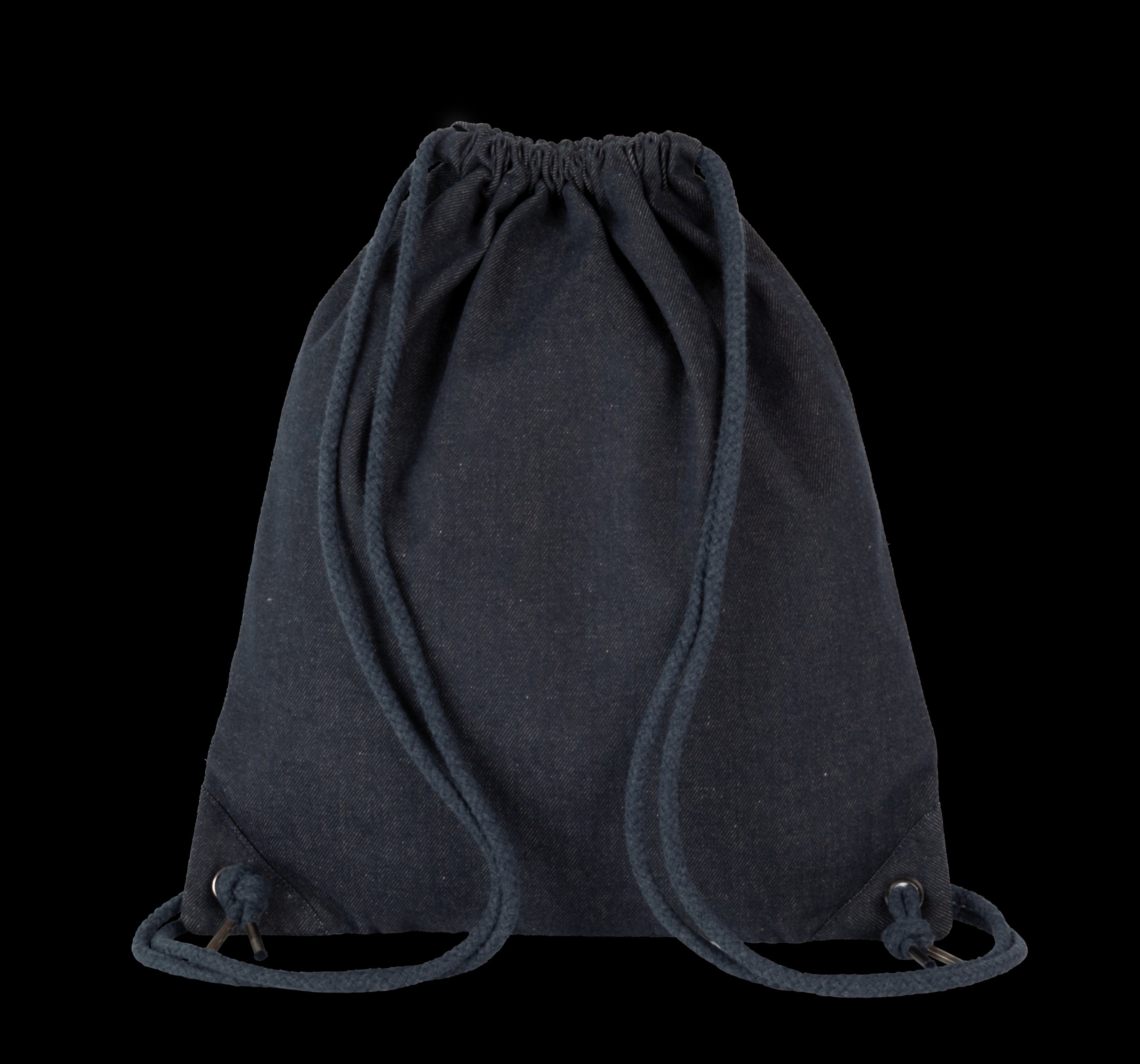 Sac à dos en denim recyclé avec cordon de serrage – 350 g/m² | KI5109