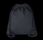 Sac à dos en denim recyclé avec cordon de serrage – 350 g/m² | KI5109