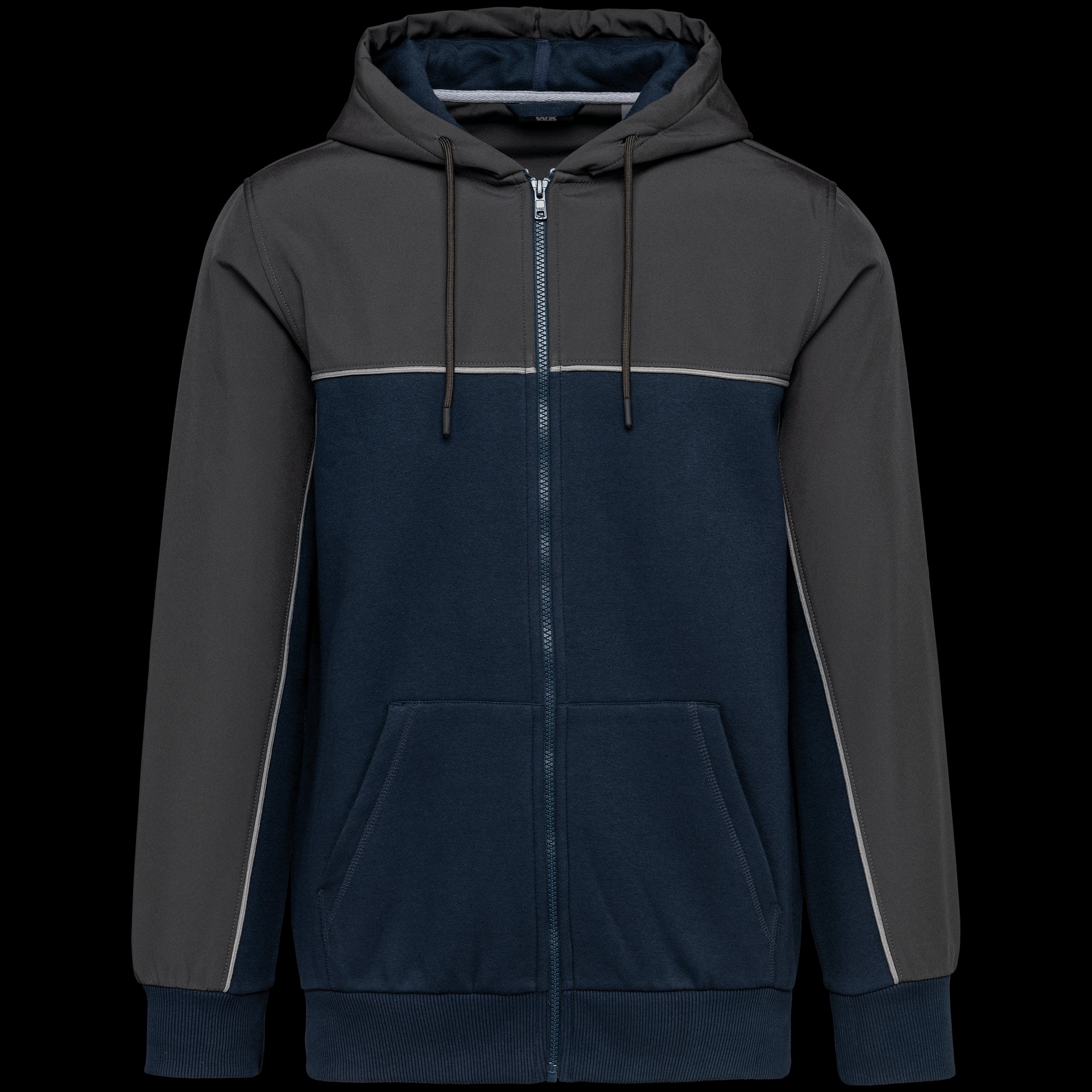 Unisex-Recycling-Bicolor-Kapuzenjacke – 300 g/m² | WK410