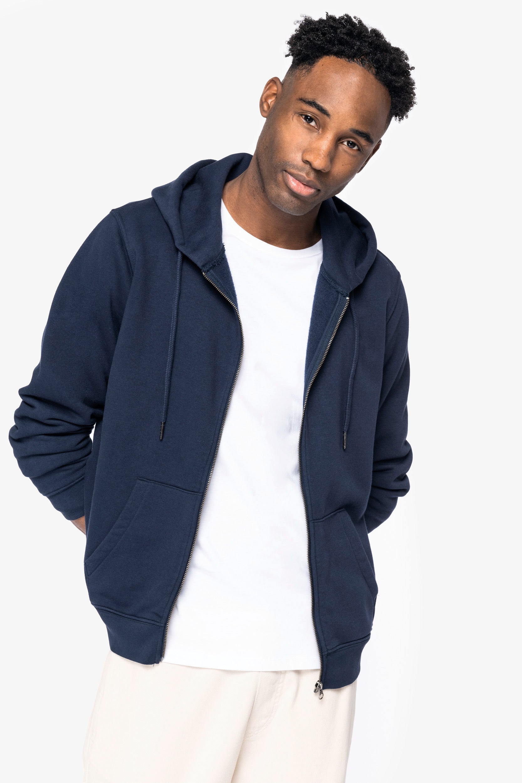 Navy zip up sweatshirt best sale