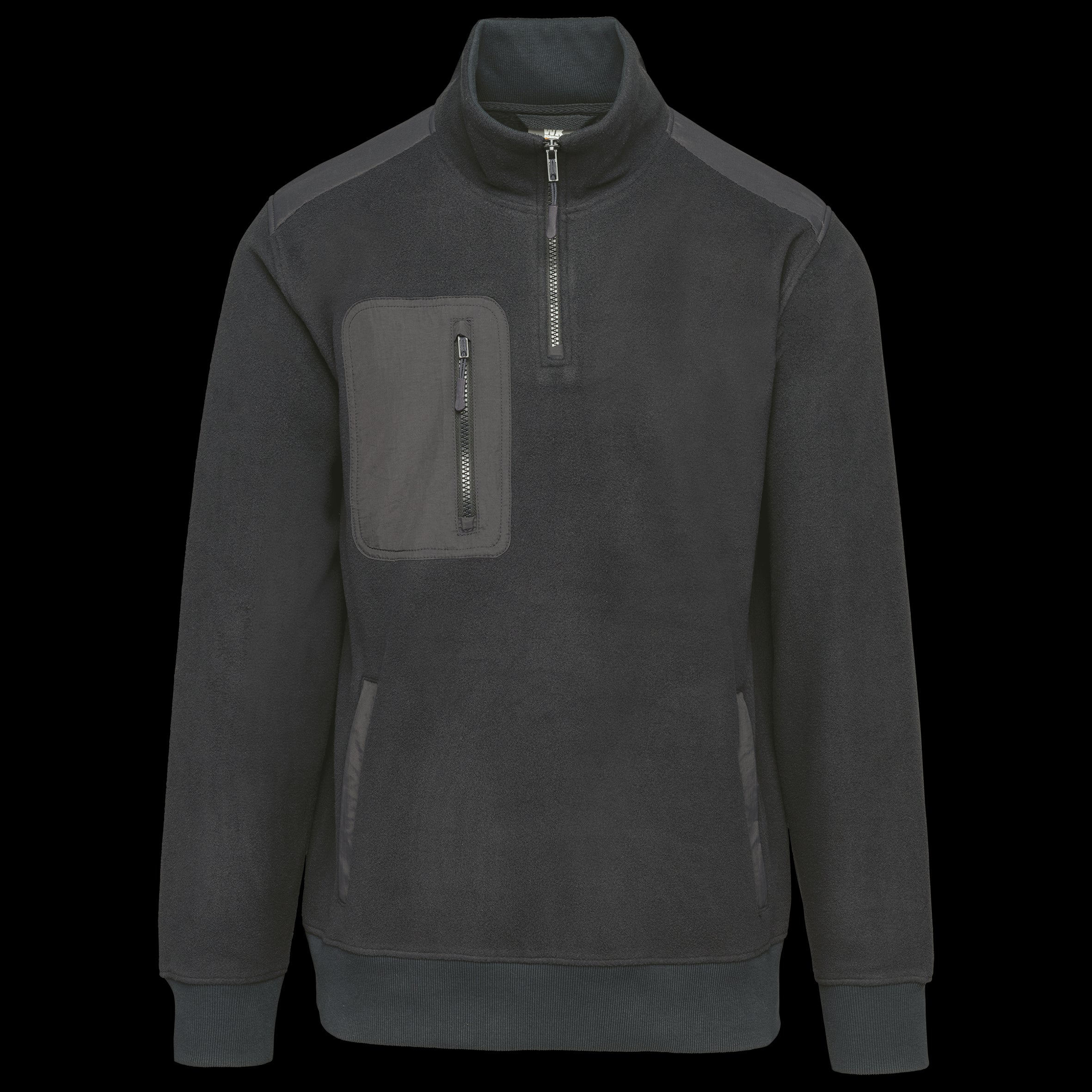 Ropa de trabajo polar reciclada unisex con cremallera 1/4 – 320 g/m² | WK905