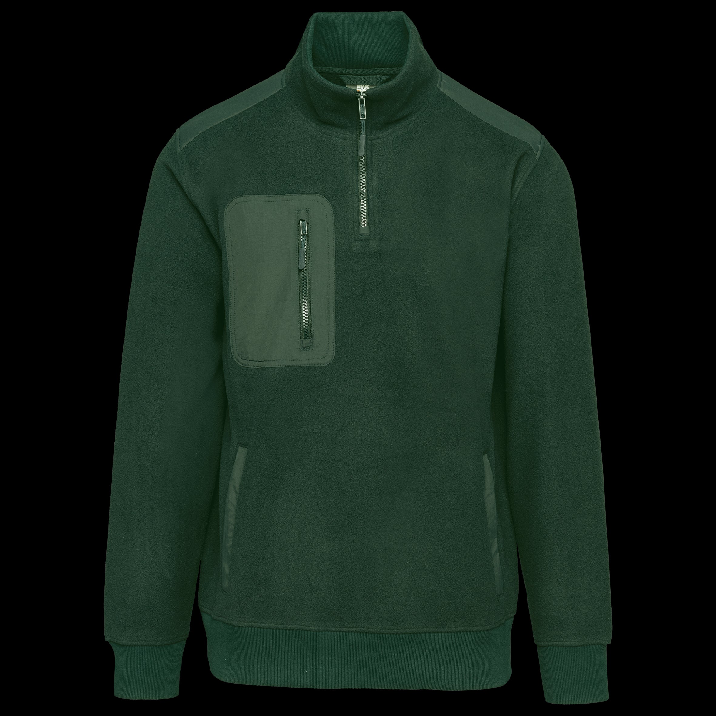 Ropa de trabajo polar reciclada unisex con cremallera 1/4 – 320 g/m² | WK905