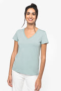 Damen-T-Shirt aus Bio-Baumwolle mit V-Ausschnitt | NS334