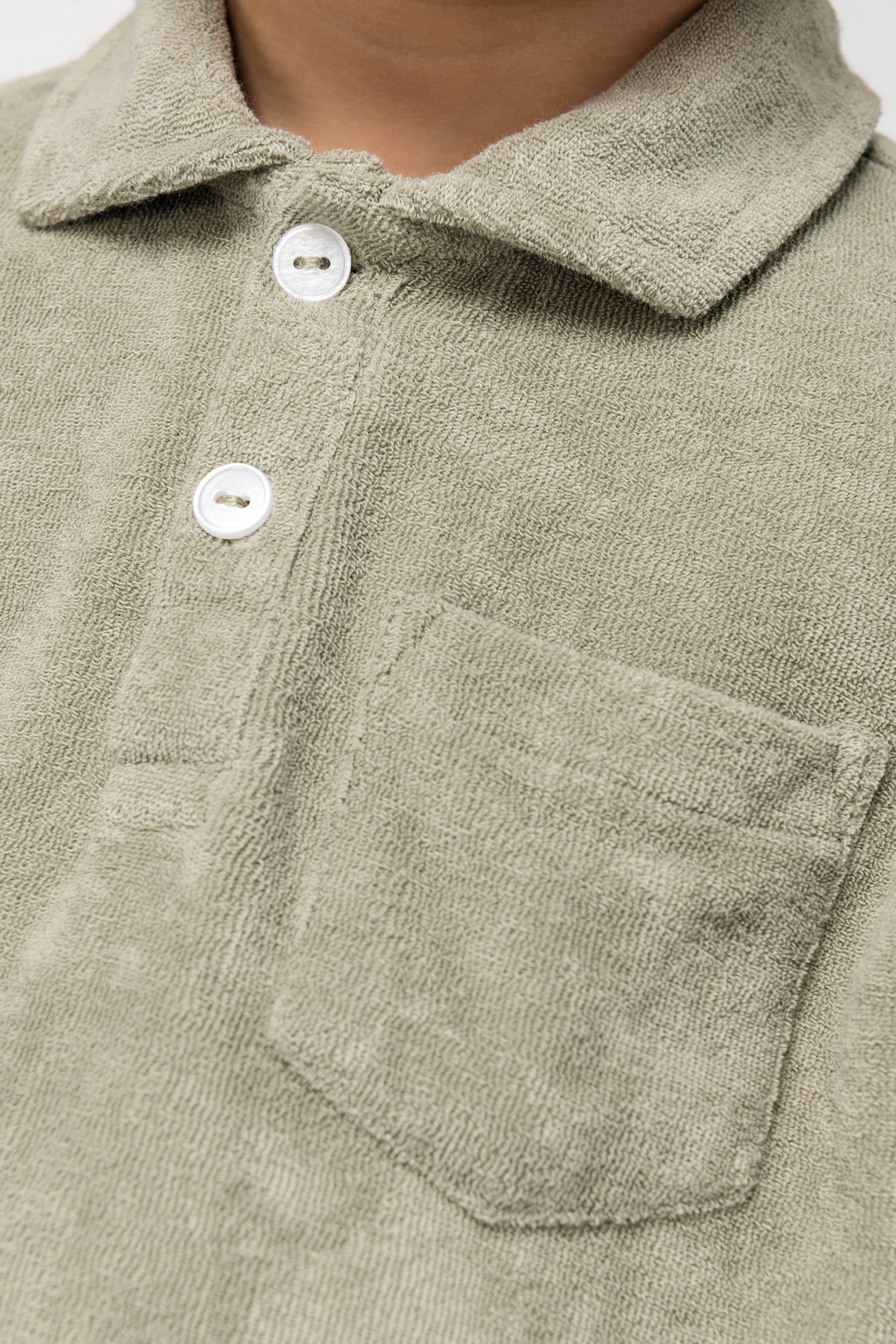 Eco-friendly Boys’ Terry Towel Polo Shirt - 210 g/m² - NS218