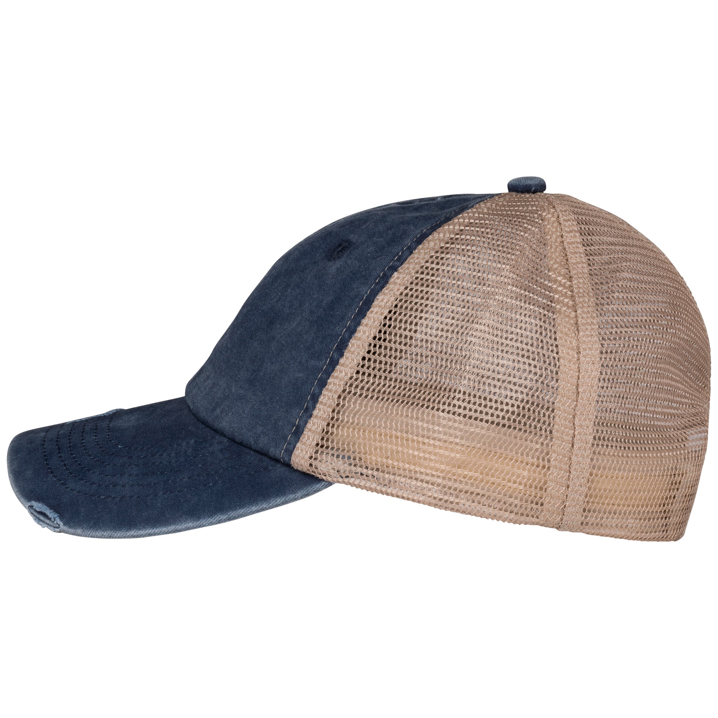Umweltfreundliche Unisex-Trucker-Kappe mit Risseffekt - NS027