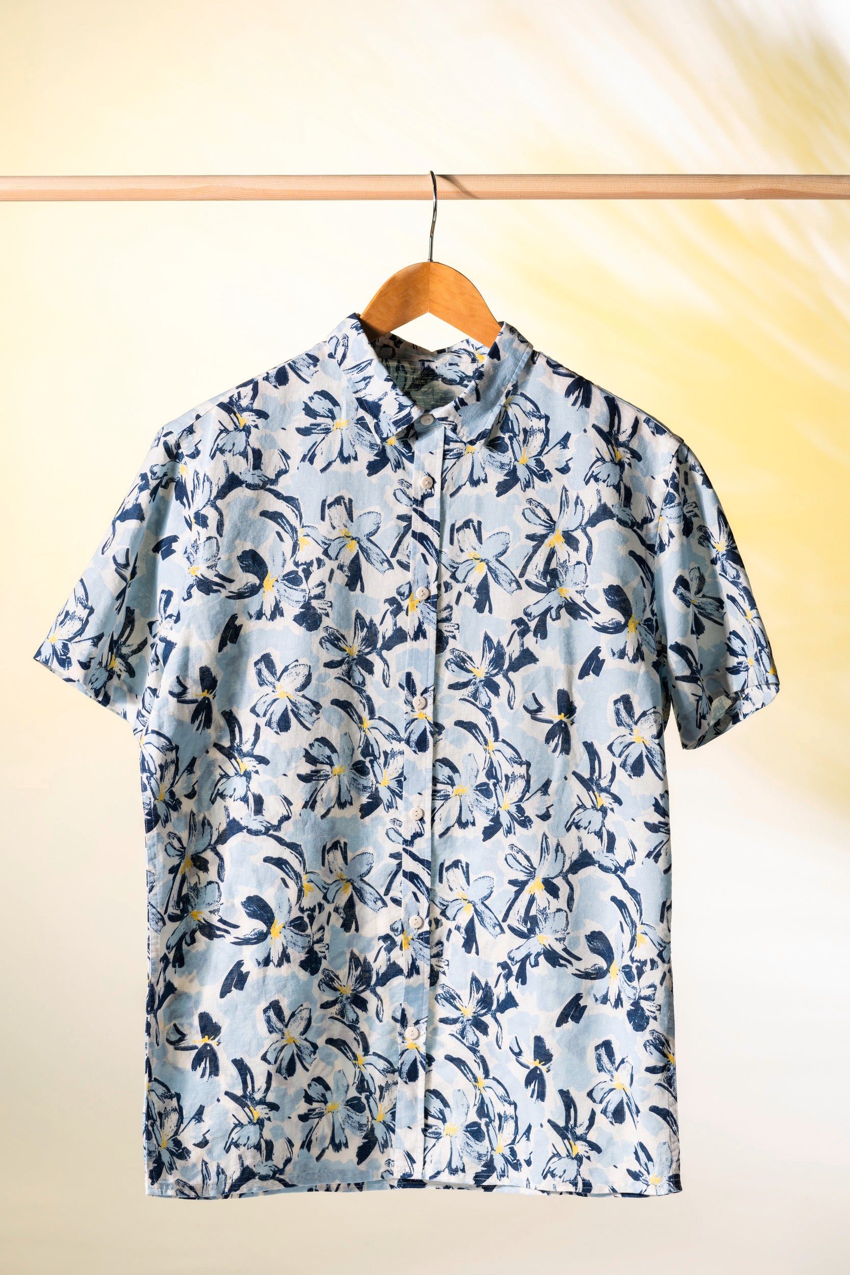 Heren Eco-vriendelijke Plant Print Shirt - NS530