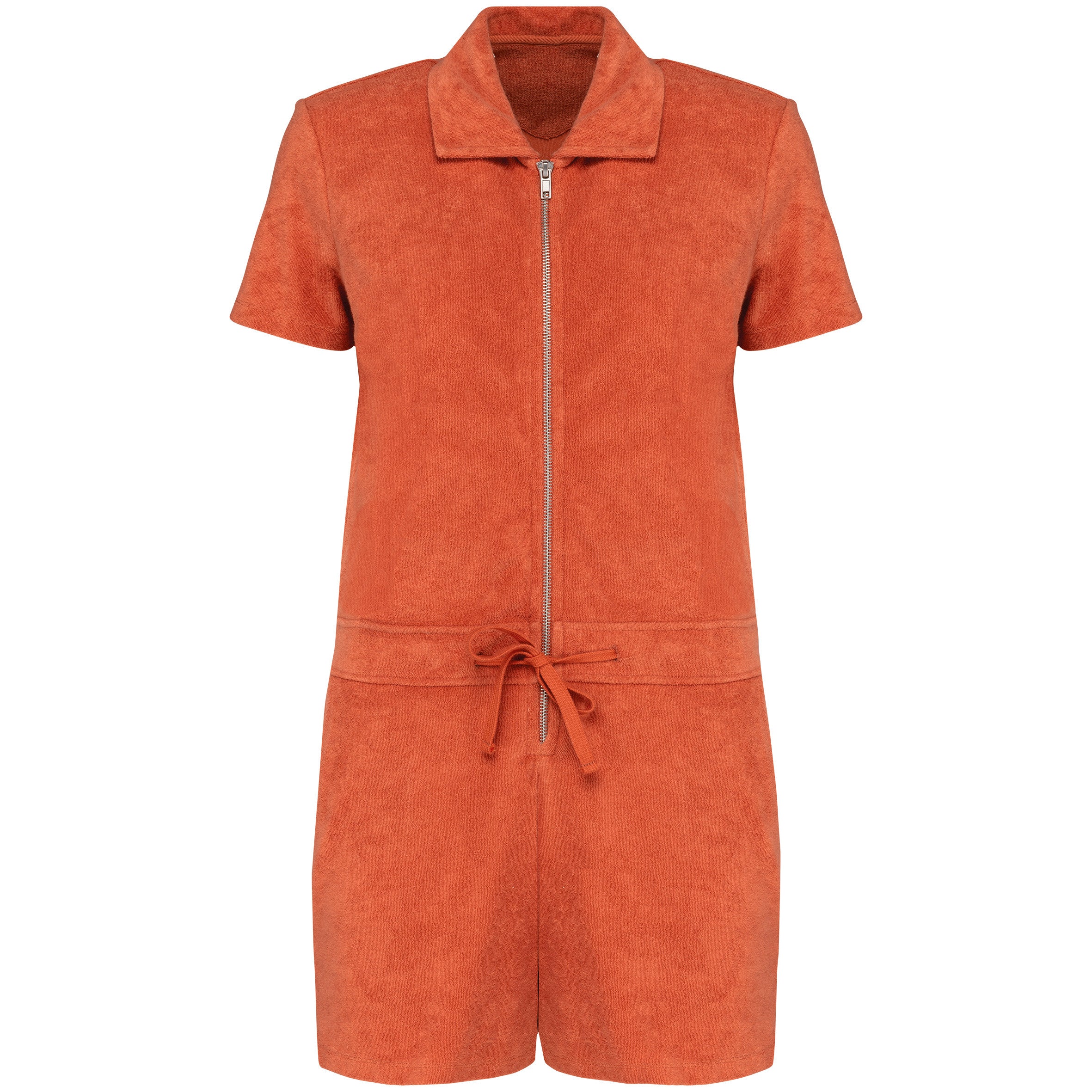 Ladies’ Eco-friendly Terry Towel Zipped Jumpsuit - NS5002