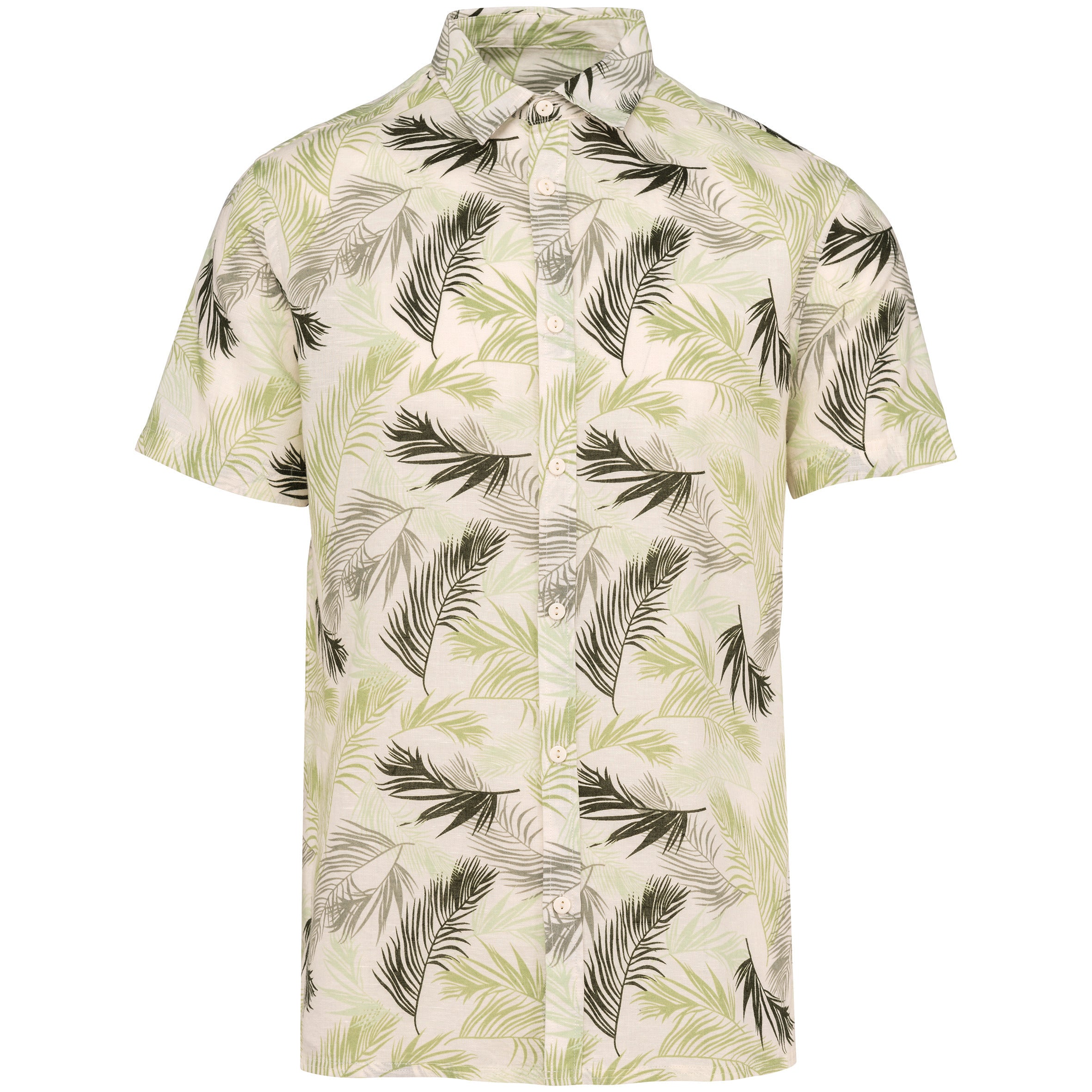 Heren Eco-vriendelijke Plant Print Shirt - NS530