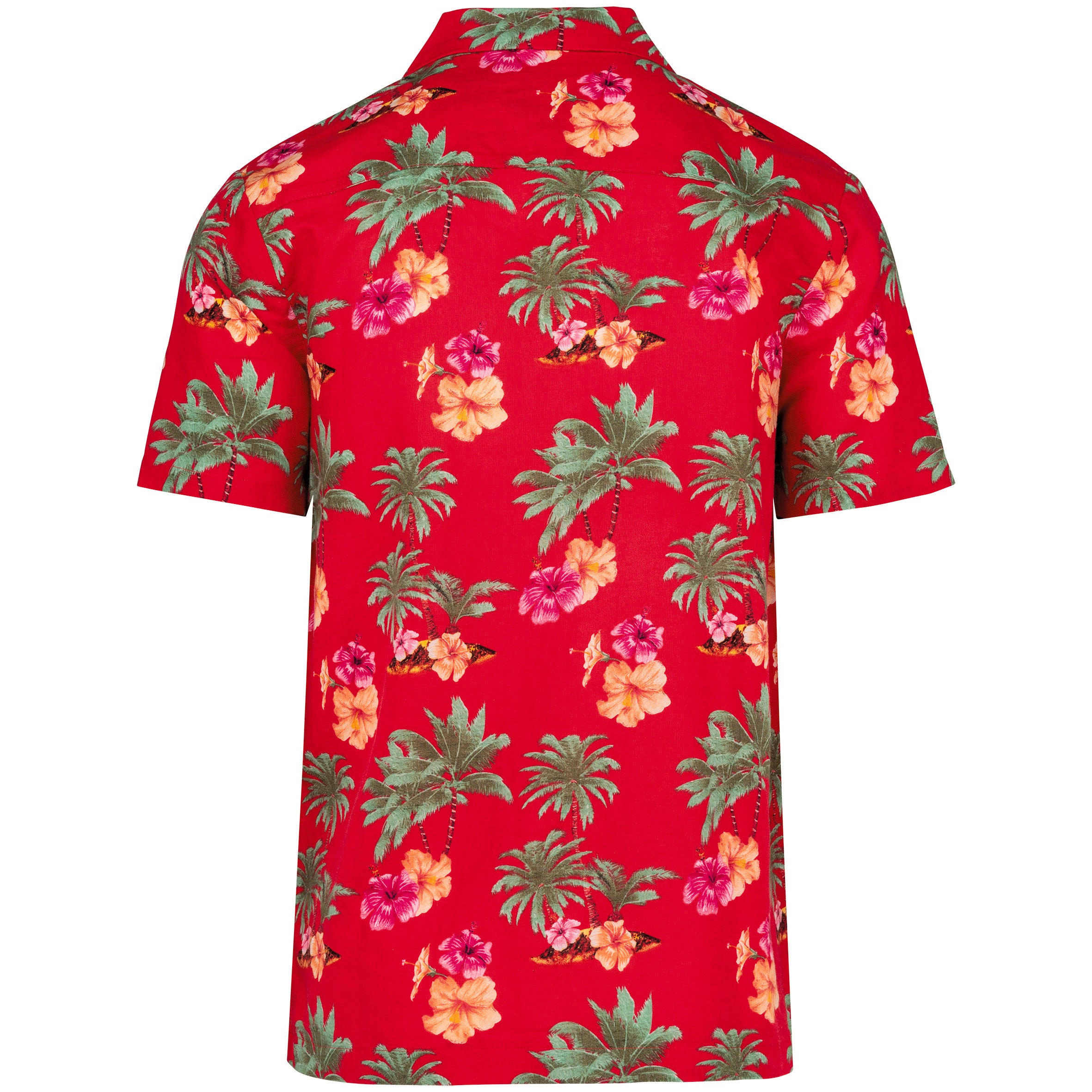 Heren Eco-vriendelijk Hawaïaans Print Shirt - NS529