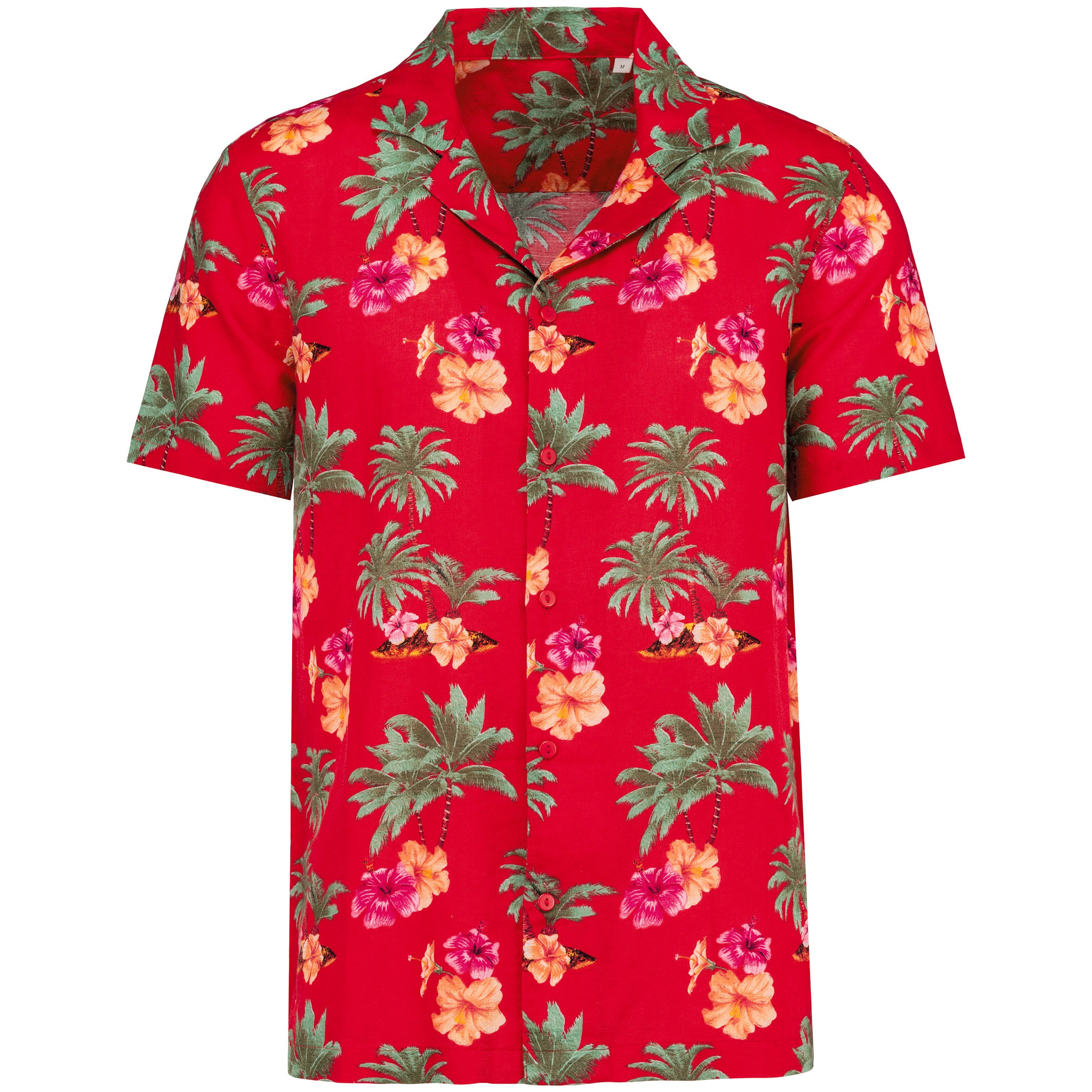 Heren Eco-vriendelijk Hawaïaans Print Shirt - NS529