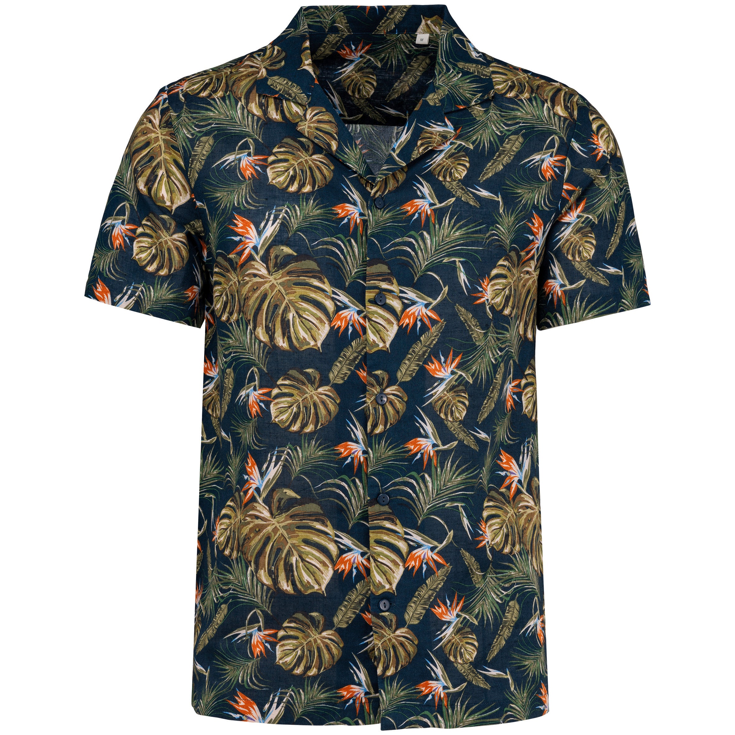 Heren Eco-vriendelijk Hawaïaans Print Shirt - NS529