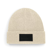 Moderner Beanie mit bedruckbarem Baumwoll-Patch – 185 g/m² | B442R