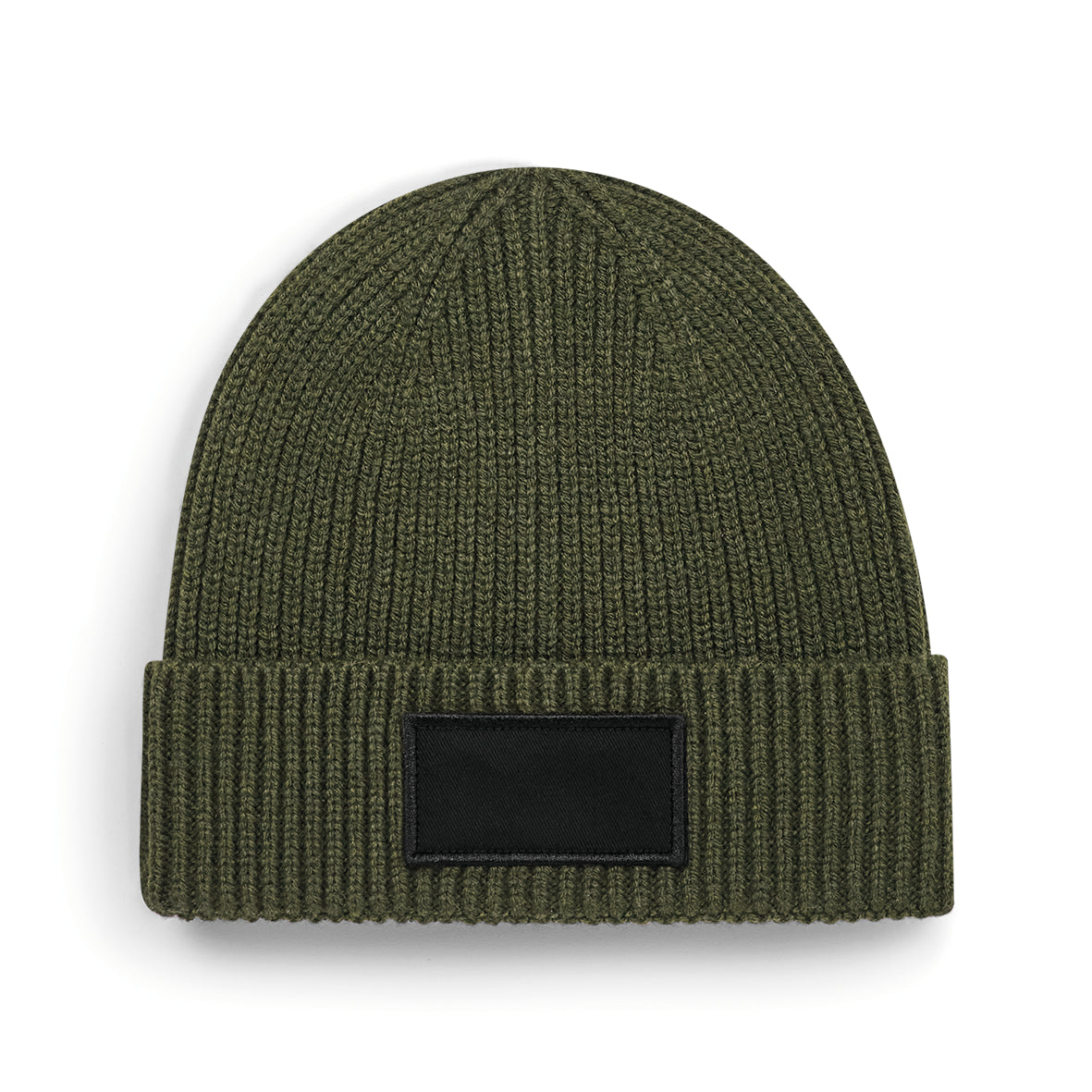 Moderner Beanie mit bedruckbarem Baumwoll-Patch – 185 g/m² | B442R