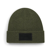 Moderner Beanie mit bedruckbarem Baumwoll-Patch – 185 g/m² | B442R