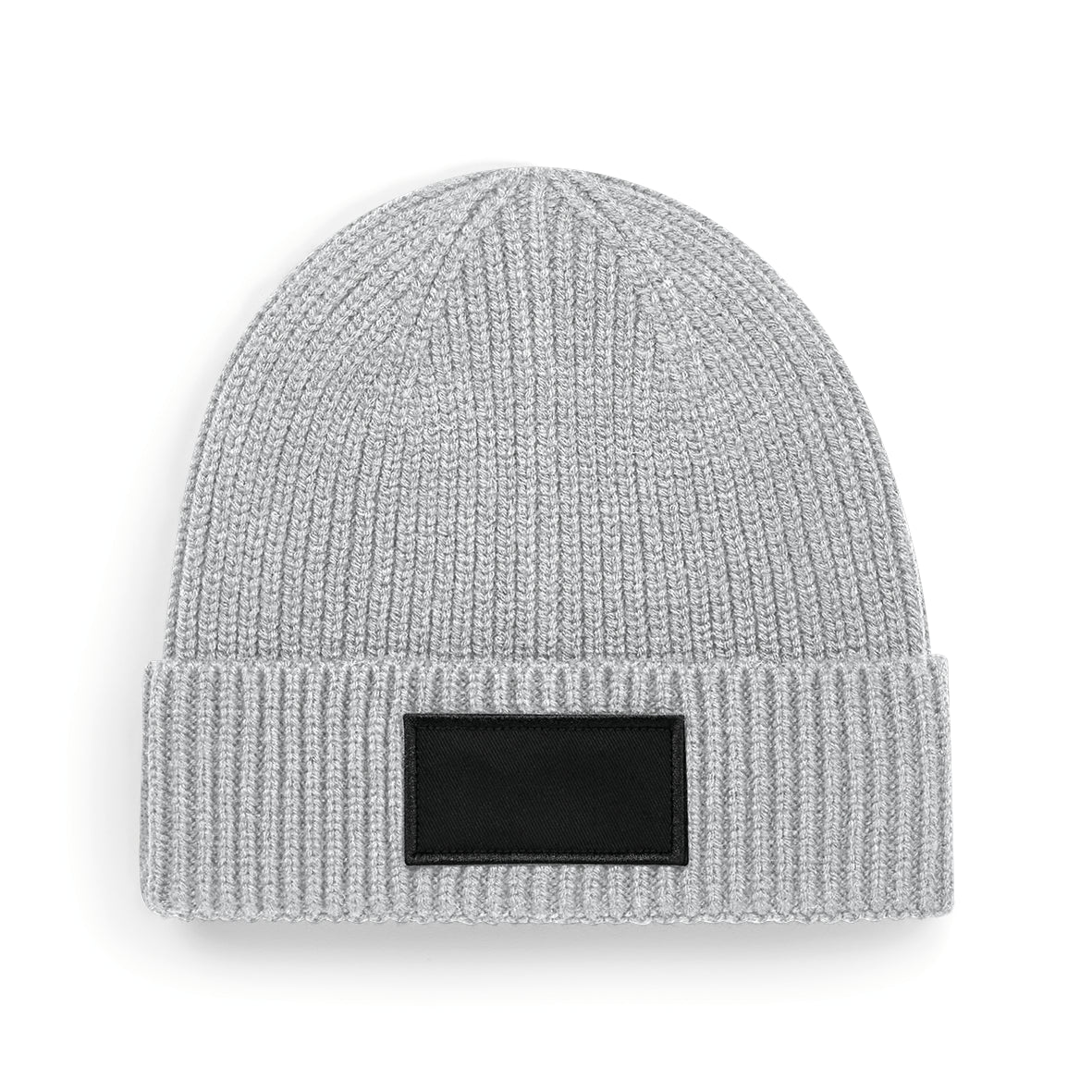 Moderner Beanie mit bedruckbarem Baumwoll-Patch – 185 g/m² | B442R