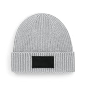 Moderner Beanie mit bedruckbarem Baumwoll-Patch – 185 g/m² | B442R