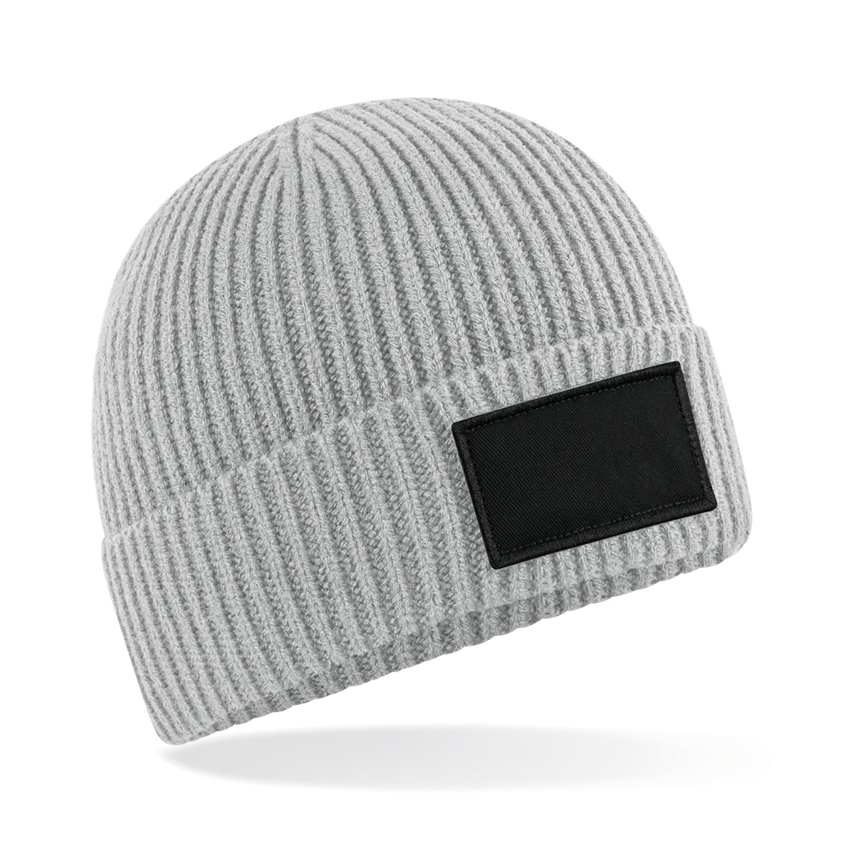 Moderner Beanie mit bedruckbarem Baumwoll-Patch – 185 g/m² | B442R