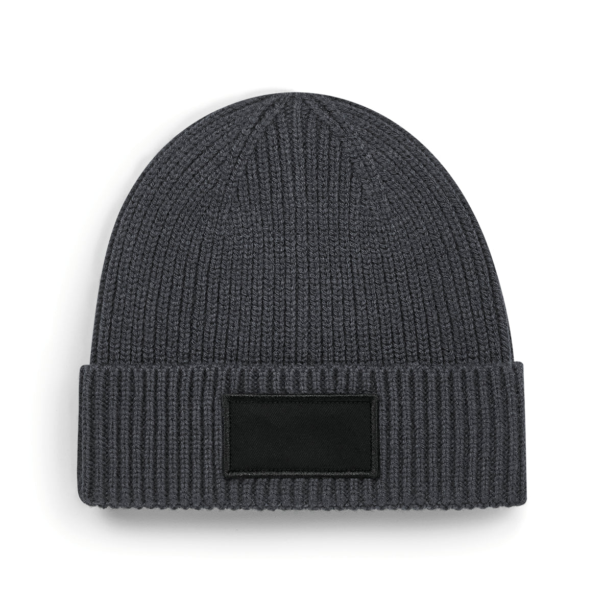 Moderner Beanie mit bedruckbarem Baumwoll-Patch – 185 g/m² | B442R