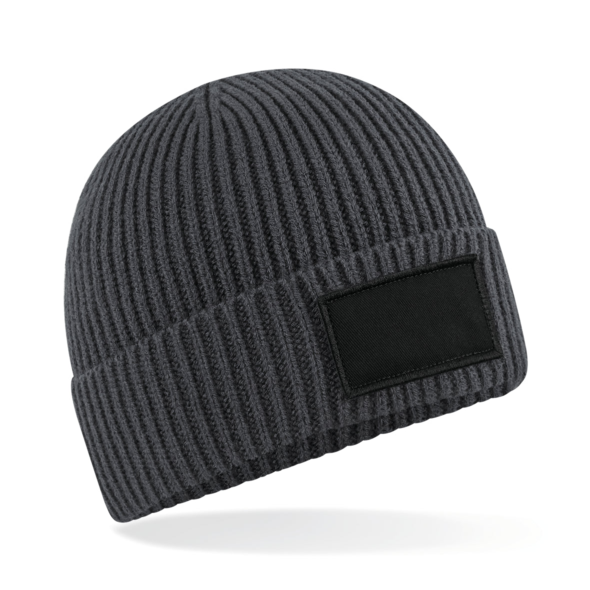Moderner Beanie mit bedruckbarem Baumwoll-Patch – 185 g/m² | B442R