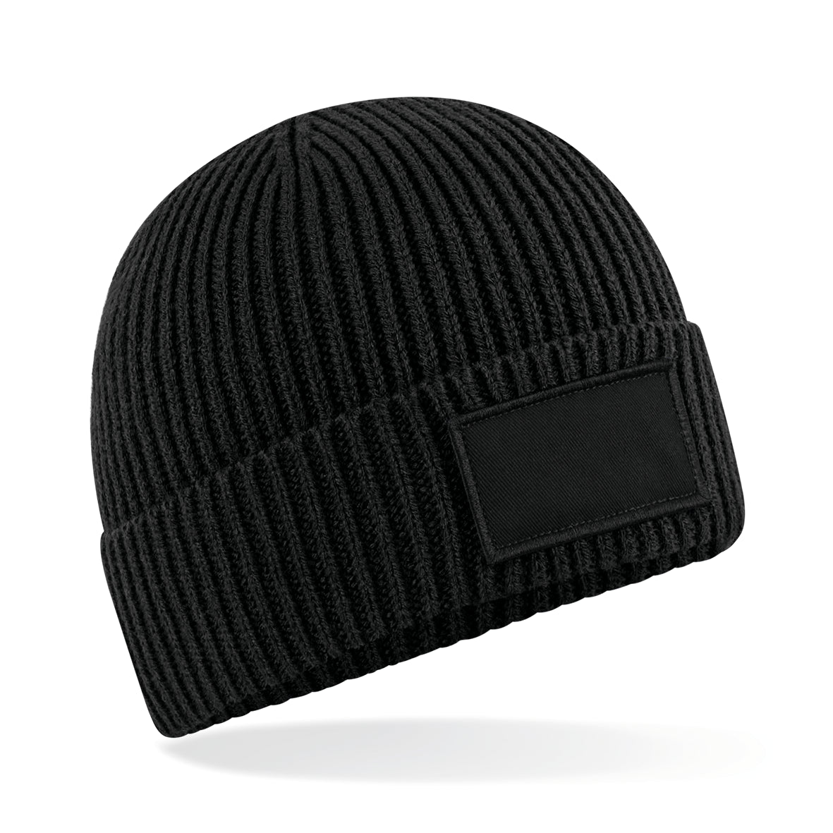 Moderner Beanie mit bedruckbarem Baumwoll-Patch – 185 g/m² | B442R