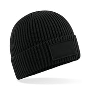 Moderner Beanie mit bedruckbarem Baumwoll-Patch – 185 g/m² | B442R