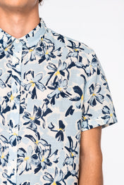 Heren Eco-vriendelijke Plant Print Shirt - NS530