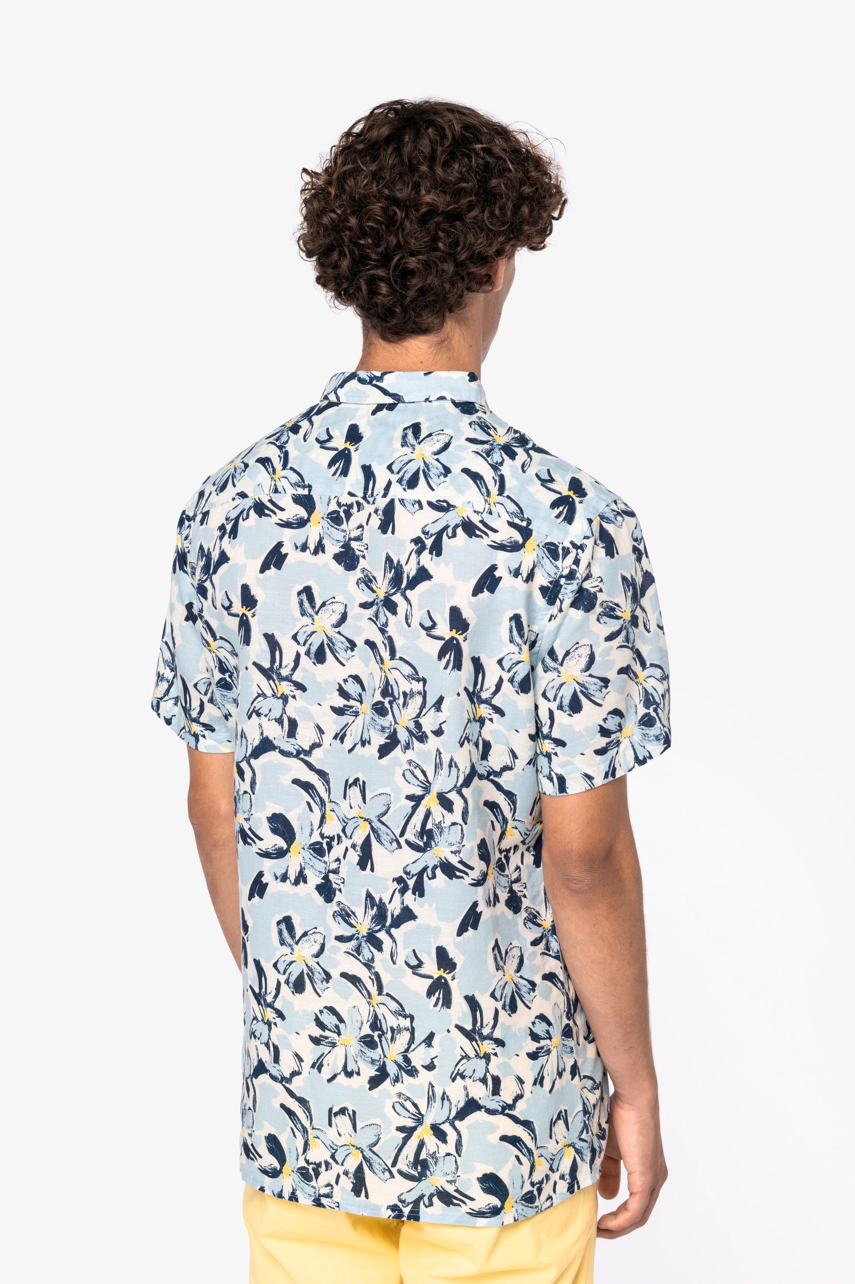 Heren Eco-vriendelijke Plant Print Shirt - NS530
