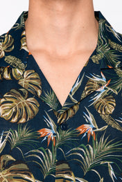 Heren Eco-vriendelijk Hawaïaans Print Shirt - NS529