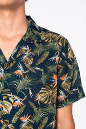 Heren Eco-vriendelijk Hawaïaans Print Shirt - NS529